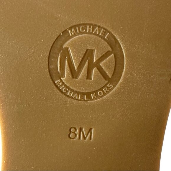 Michael Kors Red Suede Wood-Platform Clogs - Picture 9 of 10